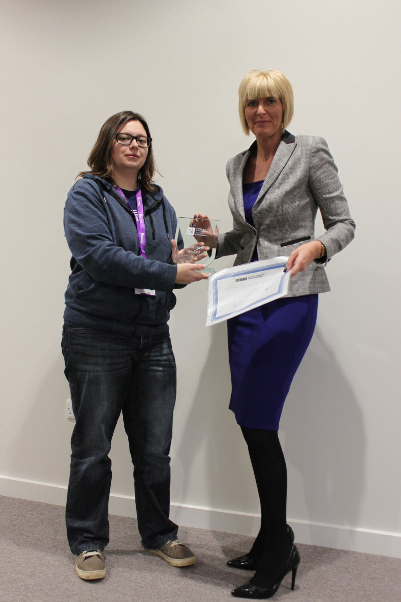 Academic Achievement Award presented to Jen Betts